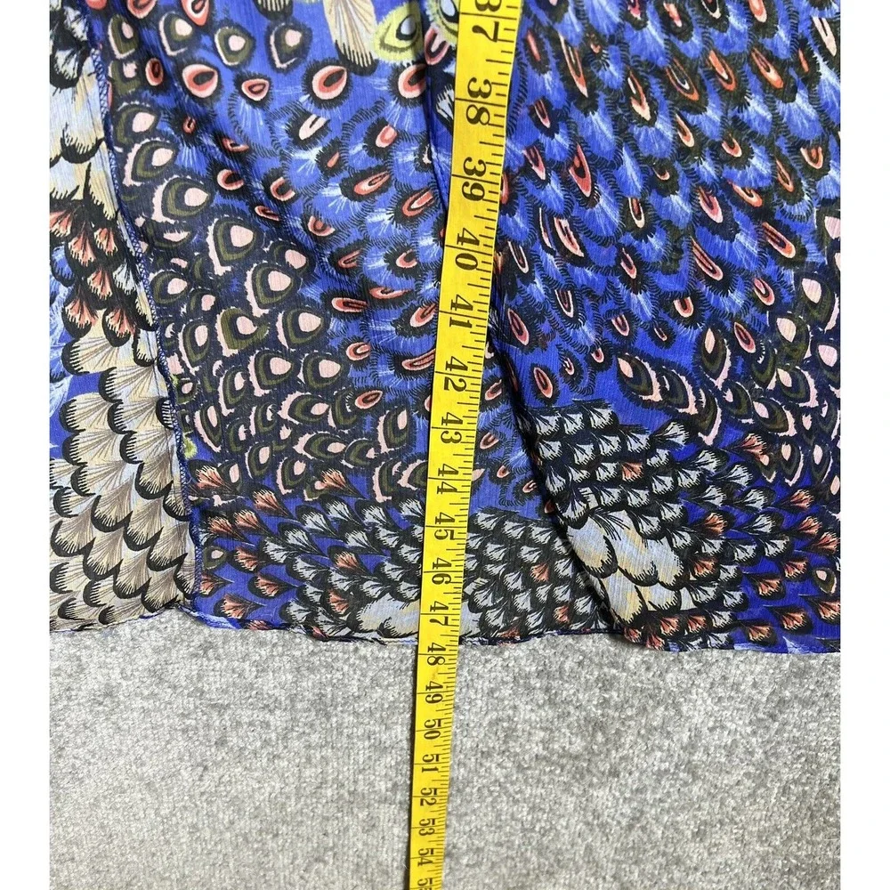 Max And Cleo Strapless High Low‎ Peacock Print Dress Womens Size 8 Lined - Picture 16 of 16
